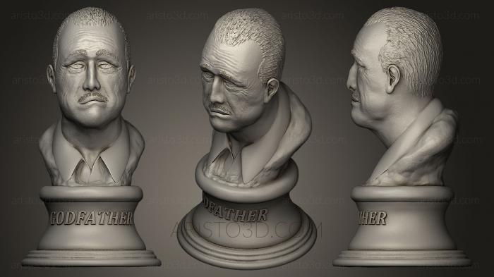 Busts and bas-reliefs of famous people (BUSTC_0712) 3D model for CNC machine
